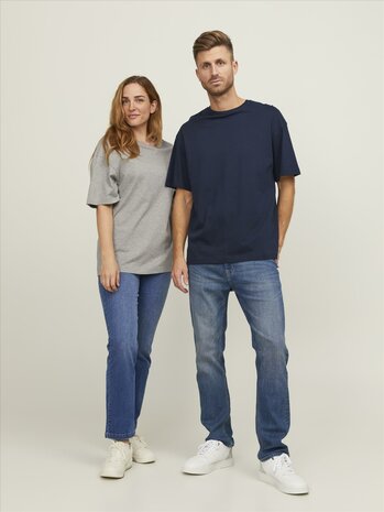 Light Grey Melange JACK &amp; JONES//PRODUKT Frame Tee