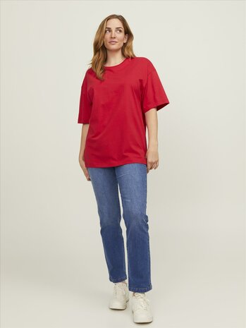Lipstick Red JACK &amp; JONES//PRODUKT Frame Tee