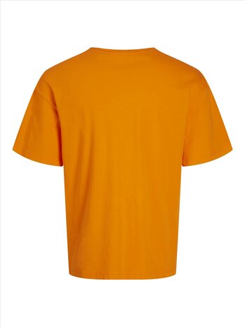 Vibrant Orange JACK &amp; JONES//PRODUKT Frame Tee