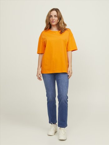 Vibrant Orange JACK &amp; JONES//PRODUKT Frame Tee