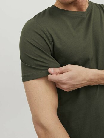 Olive Night JACK&amp;JONES Organic Essential Tee R-neck