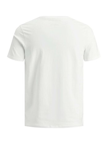 White JACK&amp;JONES Organic Essential Tee R-neck