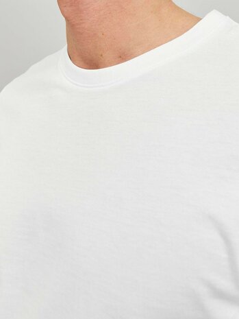 White JACK&amp;JONES Organic Essential Tee R-neck