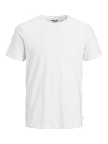White JACK&amp;JONES Organic Essential Tee R-neck