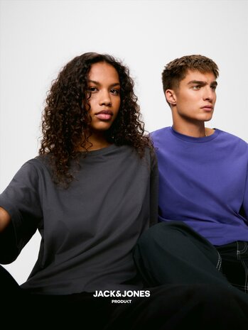 Azure Blue - JACK&amp;JONES//PRODUKT Canvas Tee