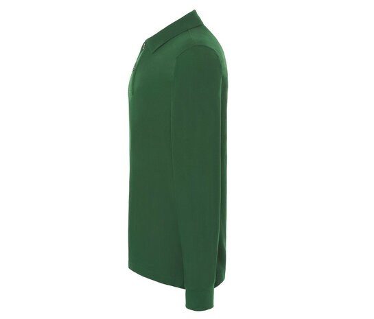 Man regular lange mouw polo - Bottle Green