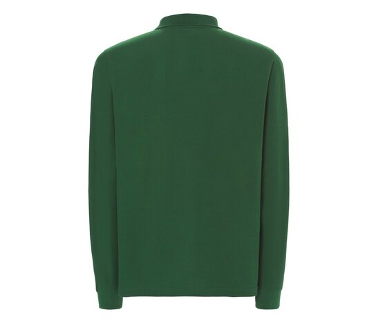 Man regular lange mouw polo - Bottle Green