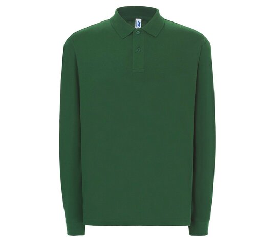 Man regular lange mouw polo - Bottle Green