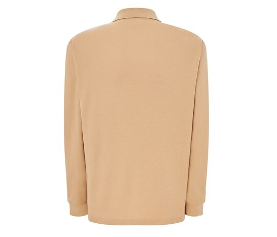 Man regular lange mouw polo - Sand