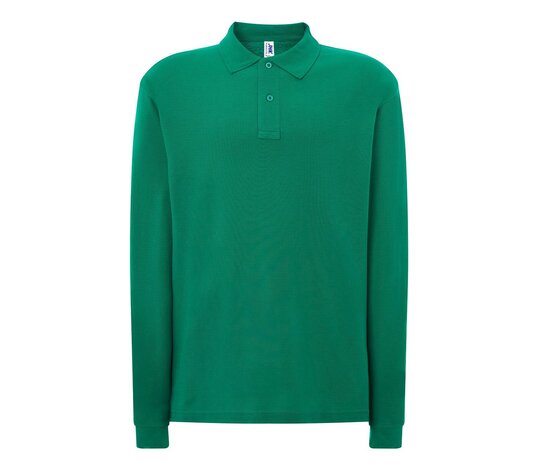 Man regular lange mouw polo - Kelly Green