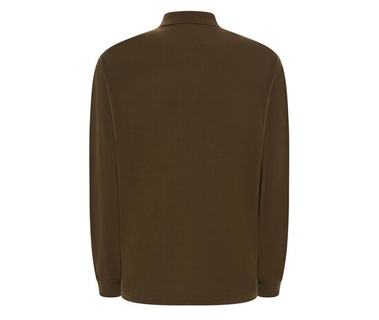 Man regular lange mouw polo - Khaki