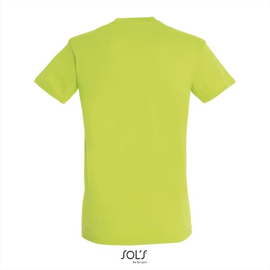 Achterkant SOLs Regent T-Shirt Apple Green
