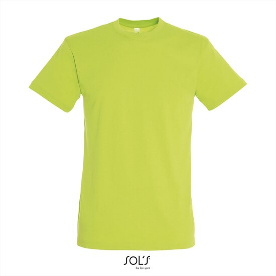Voorkant SOLs Regent T-Shirt Apple Green