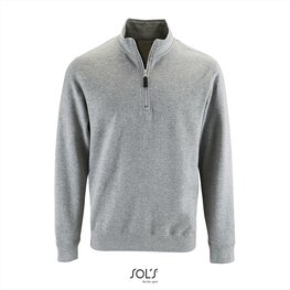 SOL'S Stan - zip neck - Grey Melange 2 SOL'S Stan - zip neck - Grey Melange 2