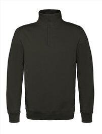 B&C Zip Neck Sweat - Zwart B&C Zip Neck Sweat - Zwart