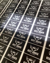 Standaard Kwaliteit sticker 8,5cm x 5,5cm Standaard Kwaliteit sticker 8,5cm x 5,5cm