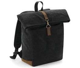 Rugzak van heritage gewaxte canvas - Zwart Rugzak van heritage gewaxte canvas - Zwart