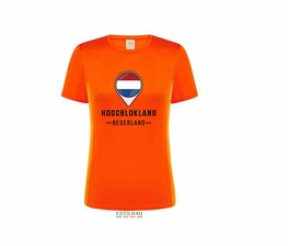 Sport T-Shirt Lady - Orange: Stad/Dorp Sport T-Shirt Lady - Orange: Stad/Dorp