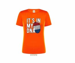 Sport T-Shirt Lady - Orange: It's in my DNA Sport T-Shirt Lady - Orange: It's in my DNA
