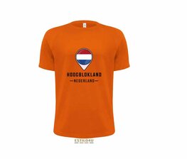 Sport T-Shirt Man - Orange: Stad/Dorp Sport T-Shirt Man - Orange: Stad/Dorp