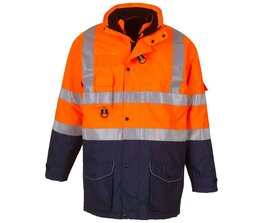 HI-VIS 7-IN-1 JAS - Oranje/Navy HI-VIS 7-IN-1 JAS - Oranje/Navy
