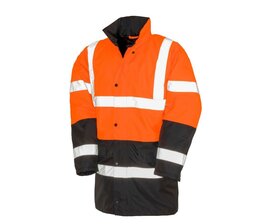 Veiligheidsjas voor snelweg in twee kleuren - Fluorescent Orange/Black Veiligheidsjas voor snelweg in twee kleuren - Fluorescent Orange/Black