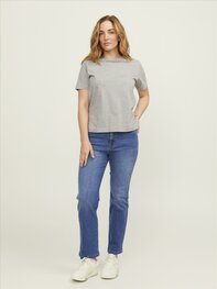 Light Grey Melange JACK & JONES//PRODUKT Classic Women's Tee Light Grey Melange JACK & JONES//PRODUKT Classic Women's Tee
