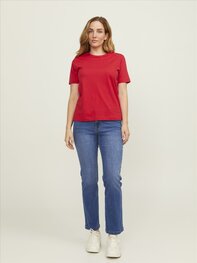 Lipstick Red JACK & JONES//PRODUKT Classic Women's Tee Lipstick Red JACK & JONES//PRODUKT Classic Women's Tee