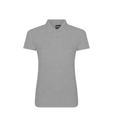Ladies Pro Piqué Polo Shirt Heather Grey Ladies Pro Piqué Polo Shirt Heather Grey