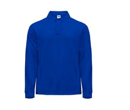 Man regular lange mouw polo - Royal Blue Man regular lange mouw polo - Royal Blue