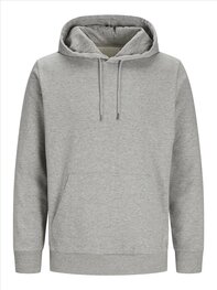 Light Grey Melange - JACK & JONES//PRODUKT Cosy Hood Light Grey Melange - JACK & JONES//PRODUKT Cosy Hood