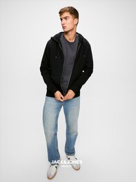 Black JACK & JONES//PRODUKT Day Zip Hood Black JACK & JONES//PRODUKT Day Zip Hood