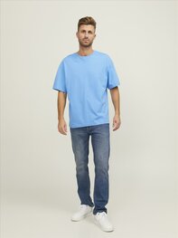 Azure Blue JACK & JONES//PRODUKT Frame Tee Azure Blue JACK & JONES//PRODUKT Frame Tee
